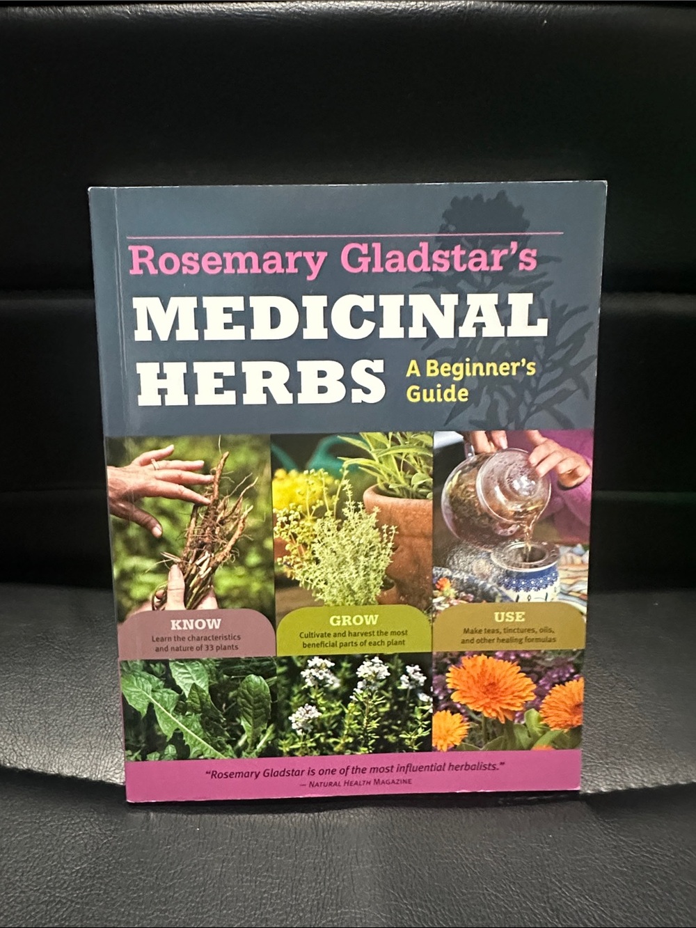 Book “Medicinal Herbs” by Rosemary Gladstars - Beginner's Guide (Blue/Purple)